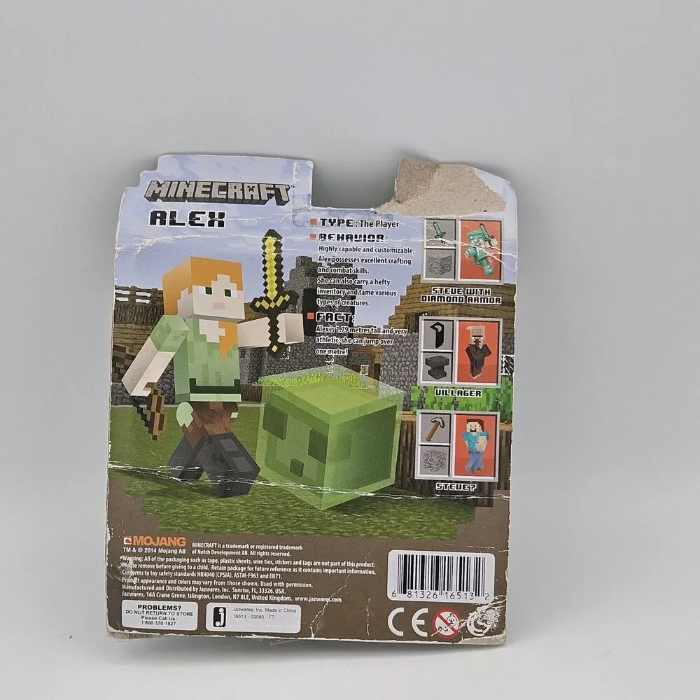 Minecraft Alex Jade Dungeons Mattel Figure Lot Nether Mini Figures New